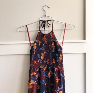 Urban Outfitters Floral Backless Romper